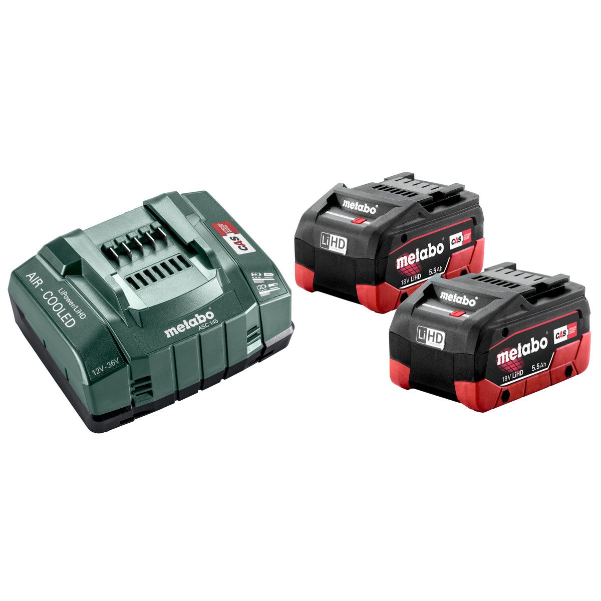 Metabo Basis Batterisæt 2x5,5 AH Lidh + ASC 145