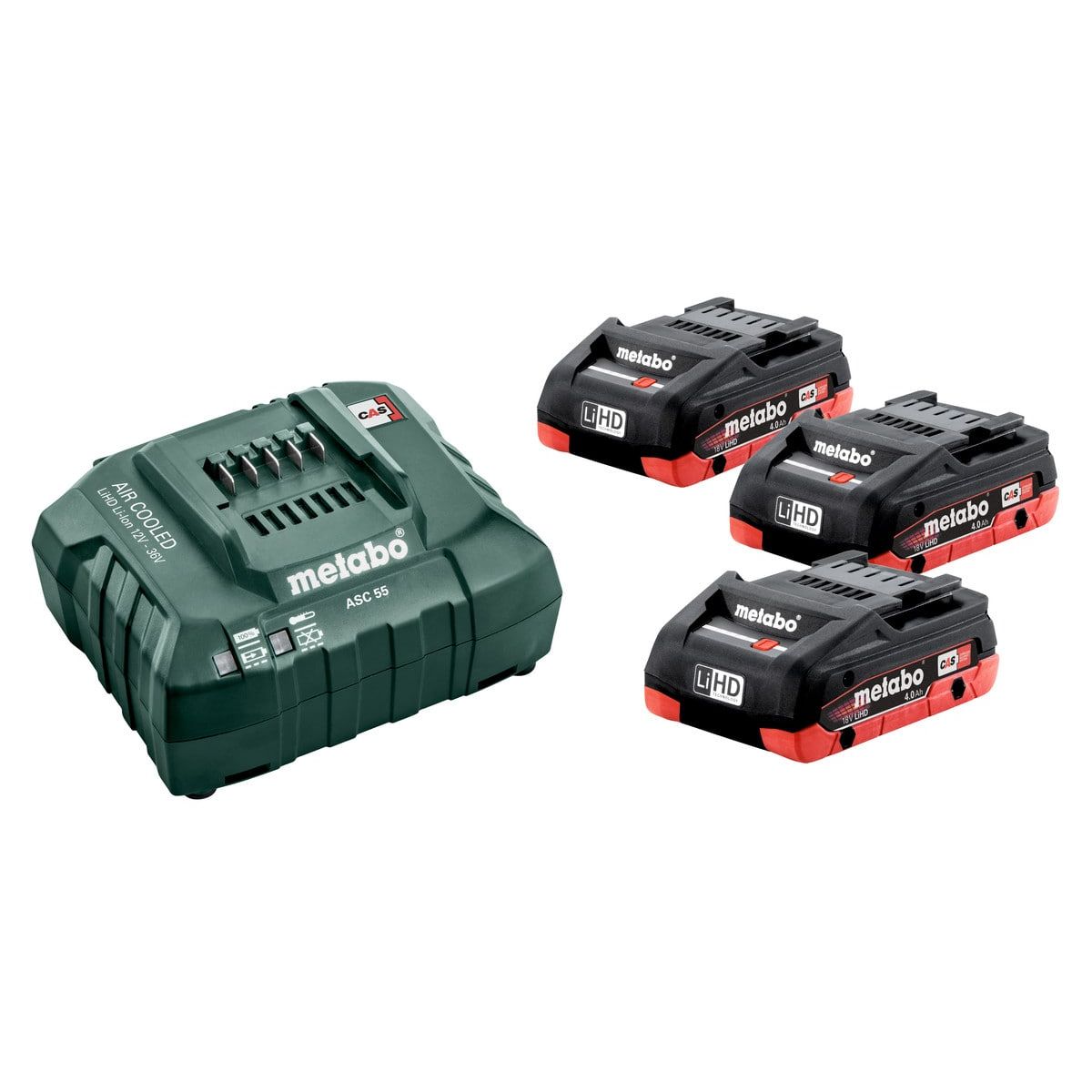 Metabo Batteri-Basissæt 3x LiHD 18V 4,0Ah