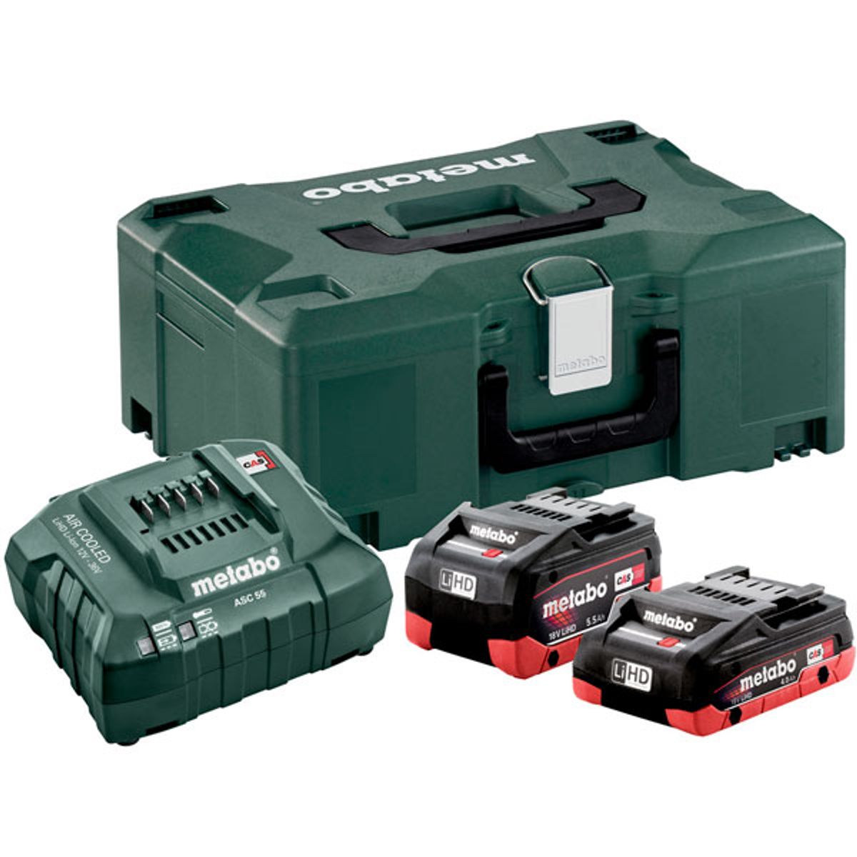 Metabo Basic-Set LiHD batterier og oplader i MetaLoc