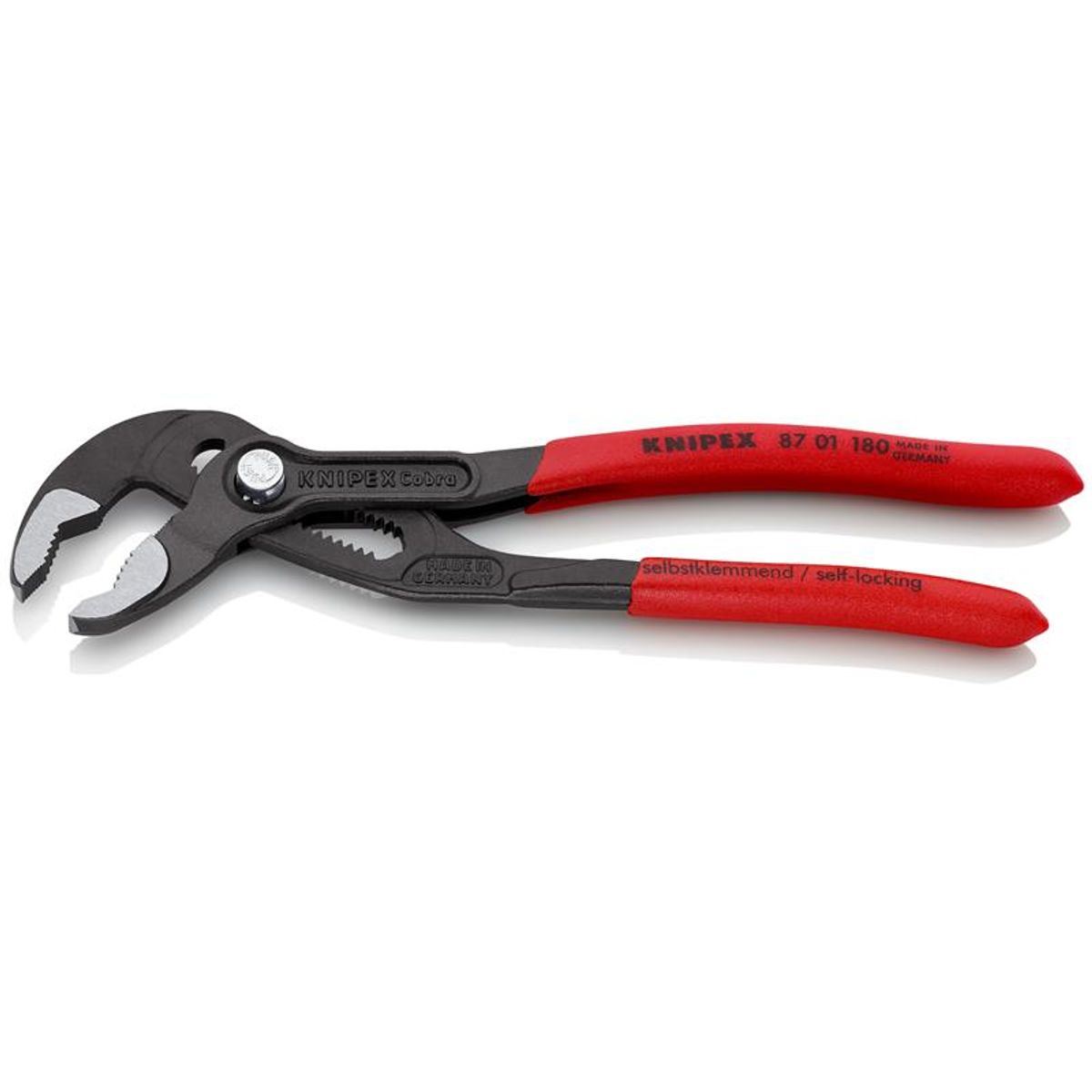 Knipex KNIPEX Cobra ® Hightech-vandpumpetang grå atramenteret, betrukket med skridhæmmende kunststof 180 mm