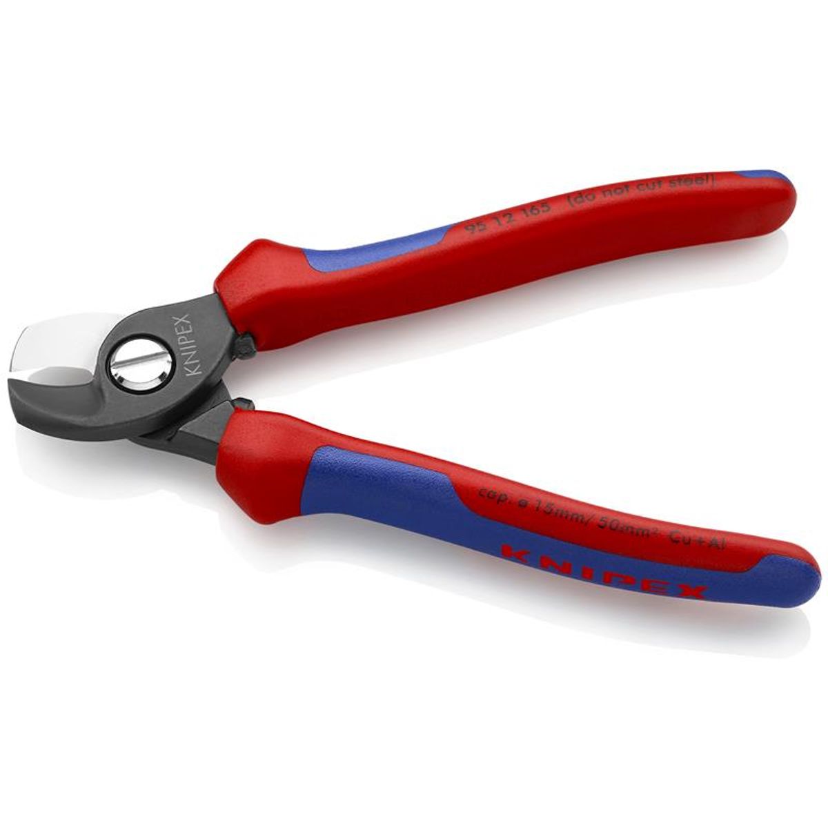 Knipex Kabelsaks bruneret, med flerkomponent-håndtag 165 mm