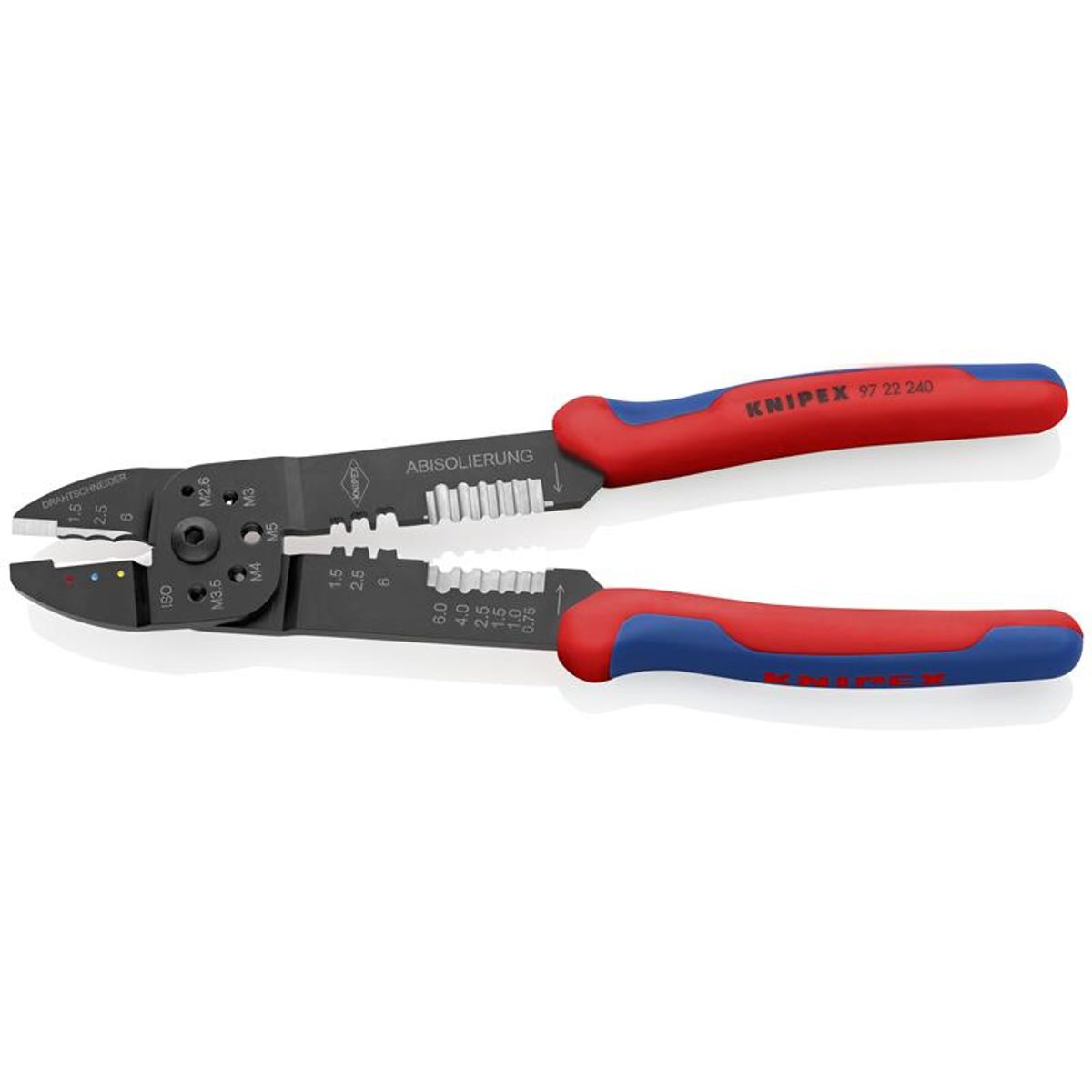 Knipex Crimptang sort lakeret, med flerkomponent-håndtag 240 mm