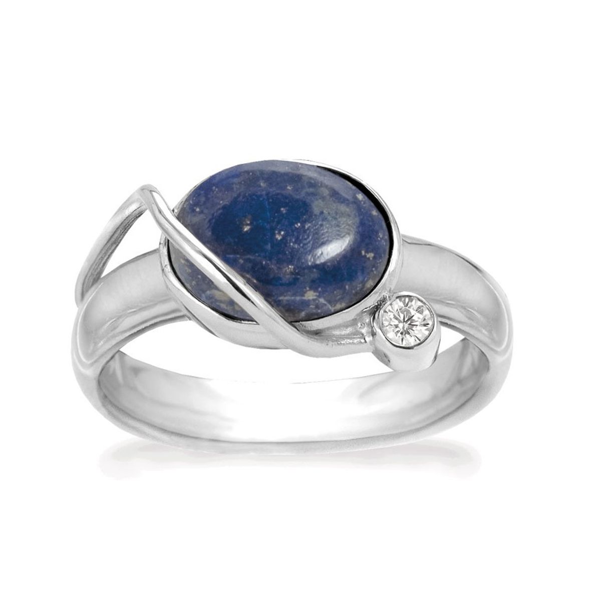 Rabinovich - Sølv ring med blå lapis - Starry Night - størrelse 57