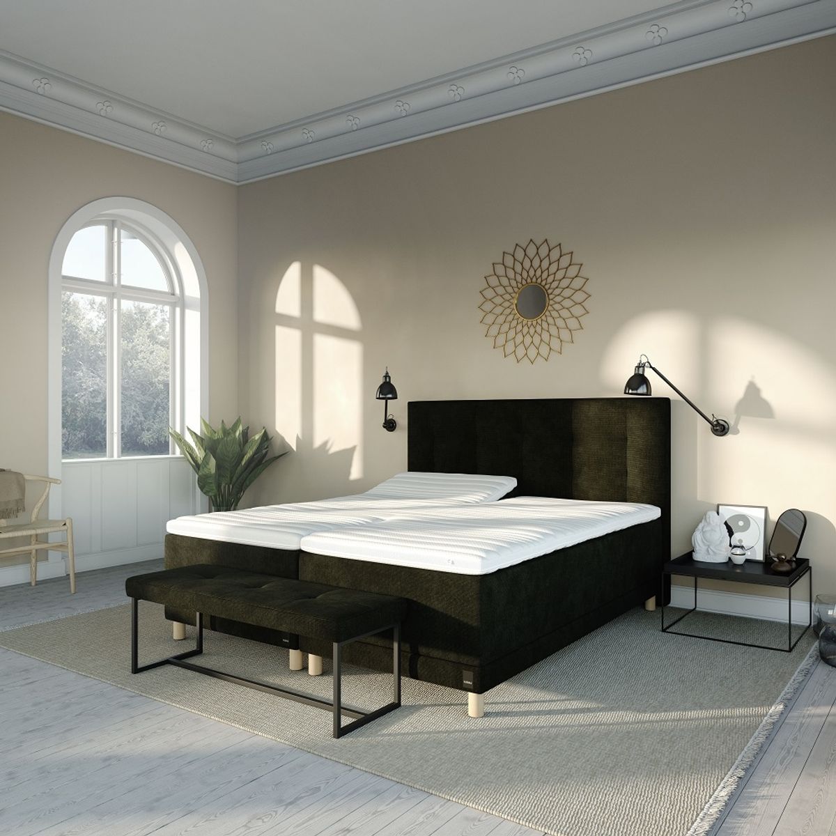 Livingbed - Karma Lux elevationseng DF 180x200 cm - Box elevationsseng inkl. topmadras