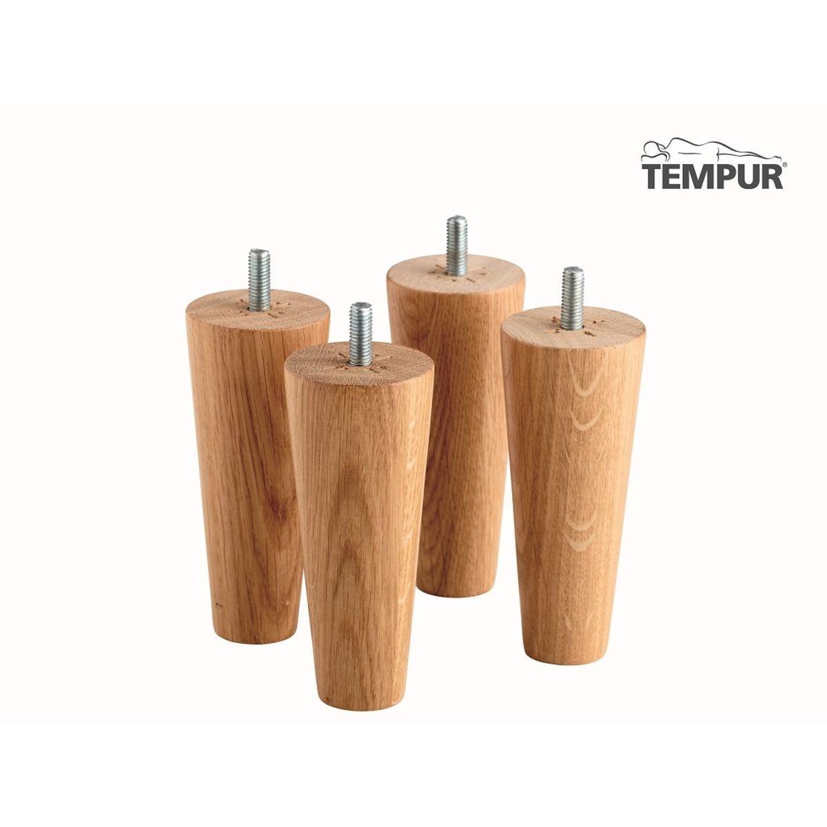 Tempur - Eg runde ben 19 cm