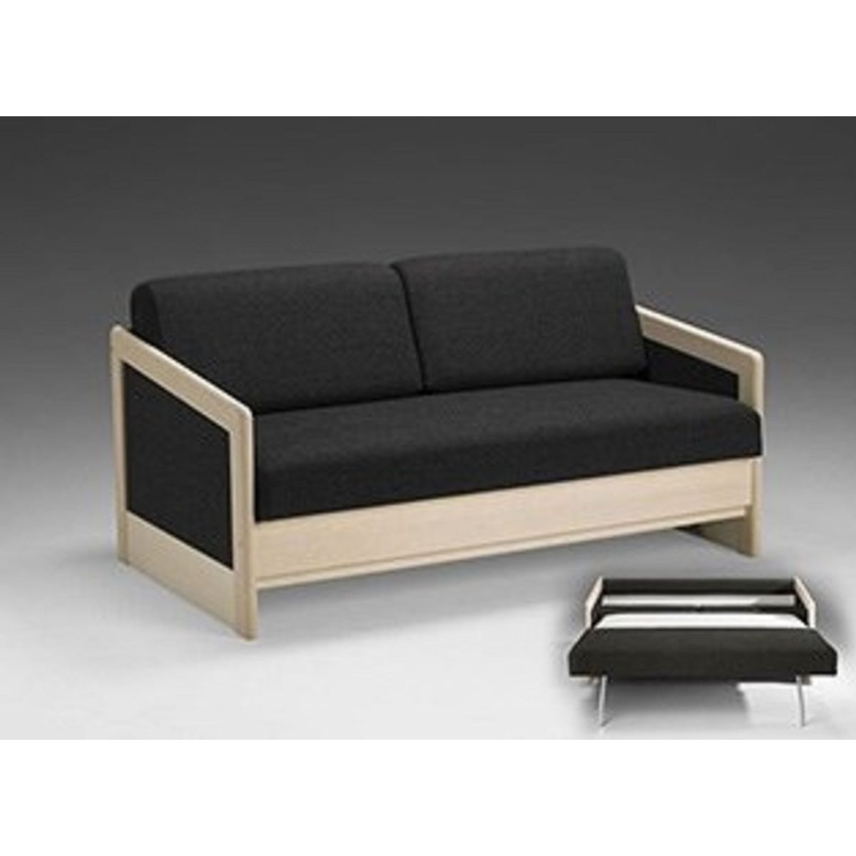 Hestbæk - model 53 - Lille kompakt dobbelt sovesofa - sovemål 192x150 cm - Inkl. Sengetøjsmagasin