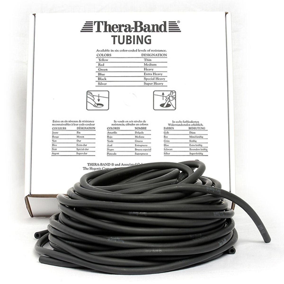 Thera-Band Tubing (Sort - 30,5 m - Hård)