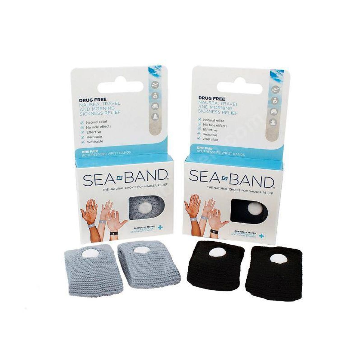 SEA-BAND akupressurarmbånd (Universal - Grå)