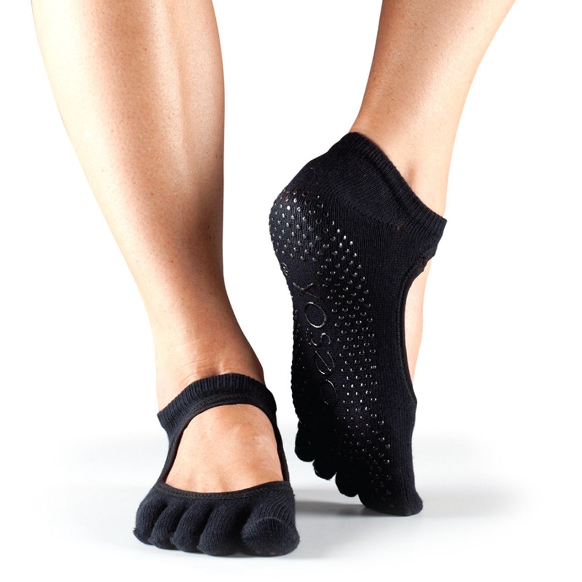 ToeSox Bellarina til Yoga & Pilates (Sort - M)