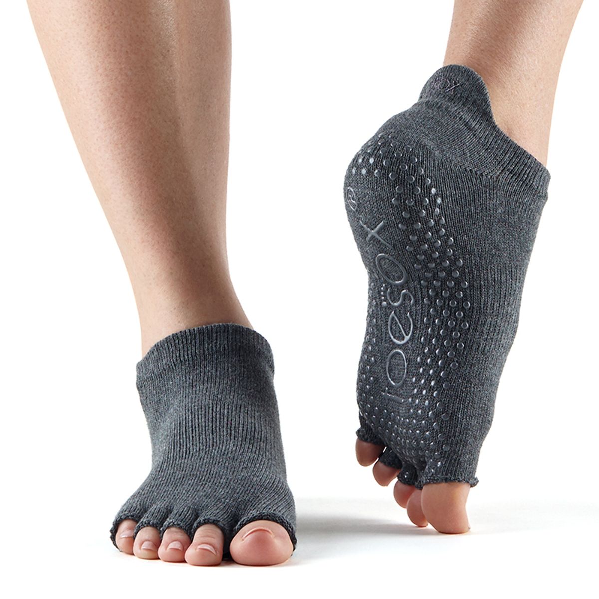 ToeSox Halftoe Lowrise Grip (Koksgrå - M)