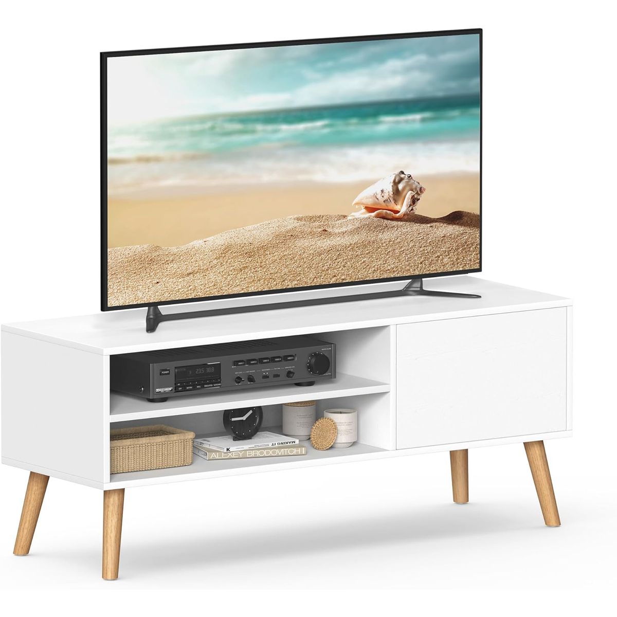 TV bord 120 cm hvid