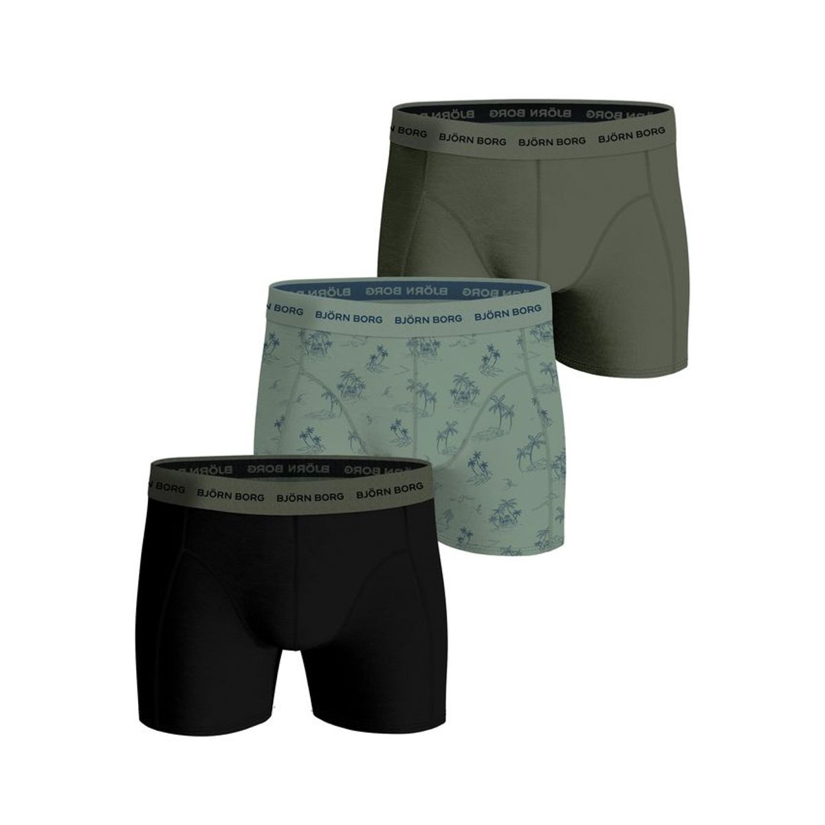 COTTON STRETCH BOXER 3p, MULTIPACK 12