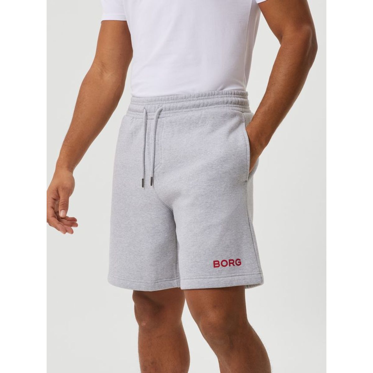 BORG HEAVY SHORTS, LIGHT GREY MELANGE