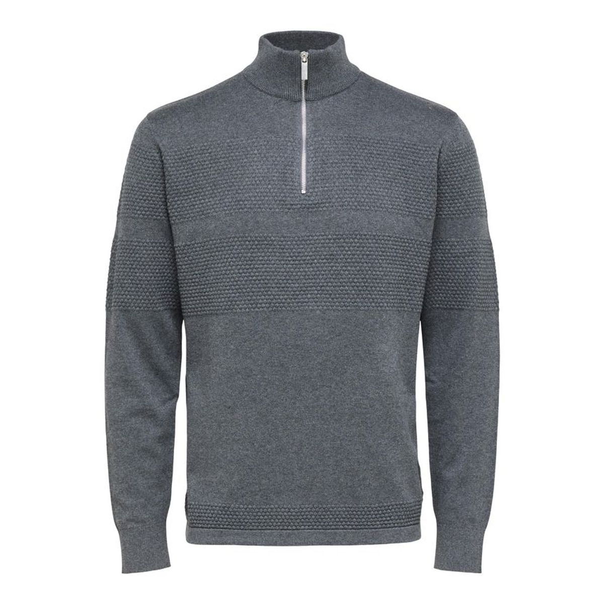 SLHMAINE LS KNIT HALF ZIP W NOOS