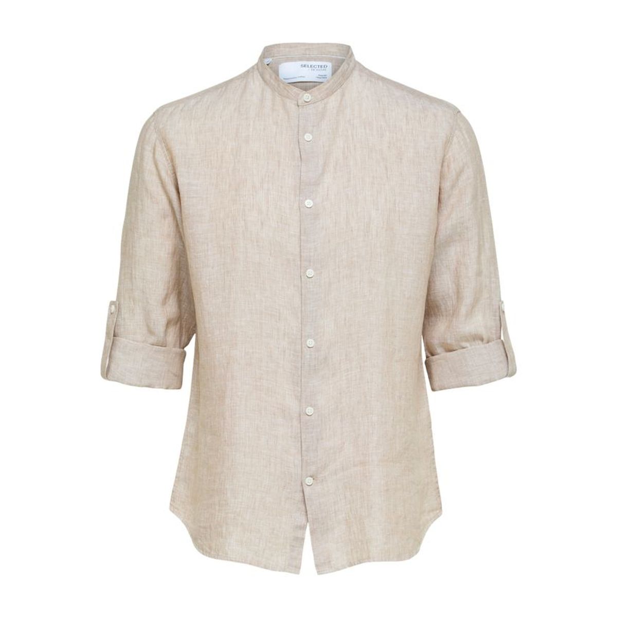 SLHREGKYLIAN-LINEN SHIRT LS BAND B