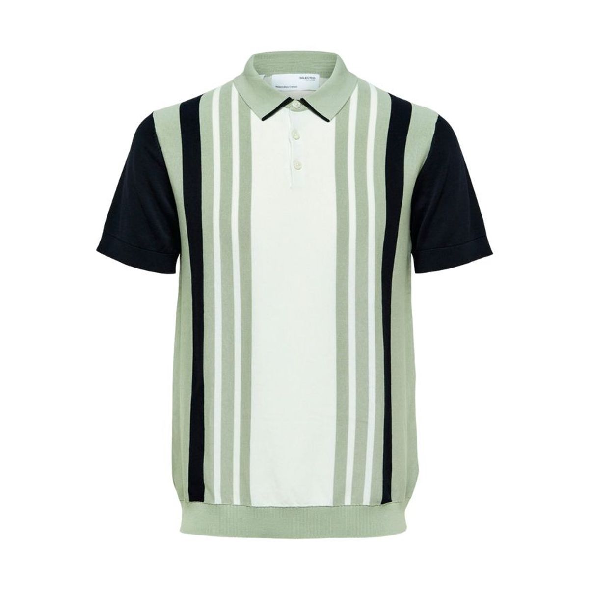 SLHMATTIS SS KNIT STRIPE POLO B