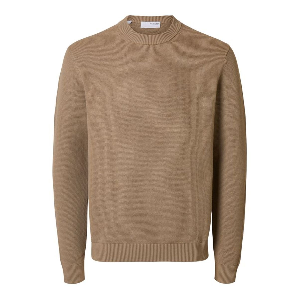 SLHDANE LS KNIT STRUCTURE CREW NECK