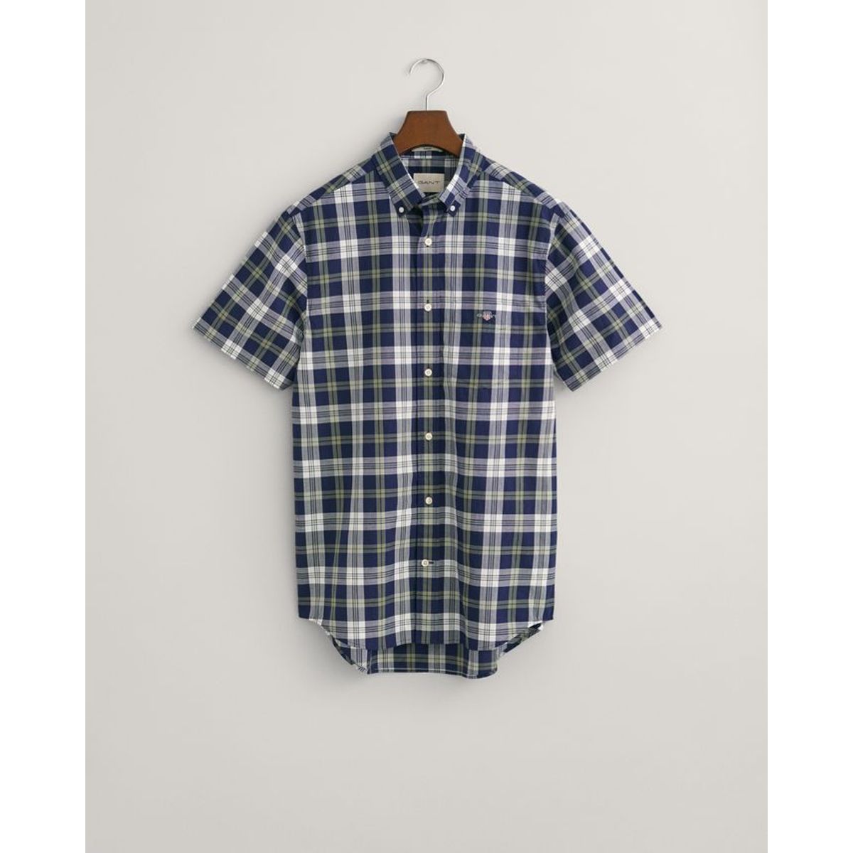 REG POPLIN CHECK SS SHIRT