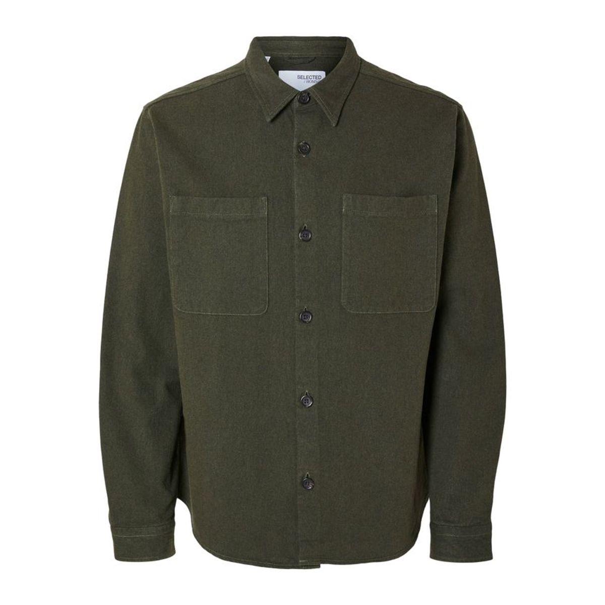 SLH-HEAVY TWILL OVERSHIRT LS NOOS