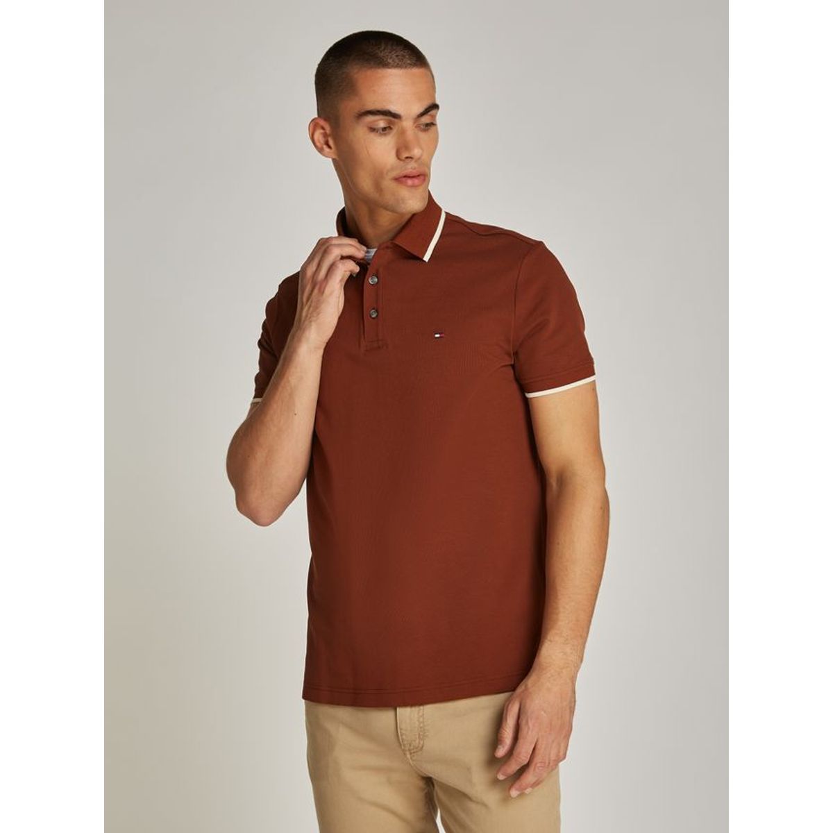 MERCERISED UNDERCOLLAR REG POLO