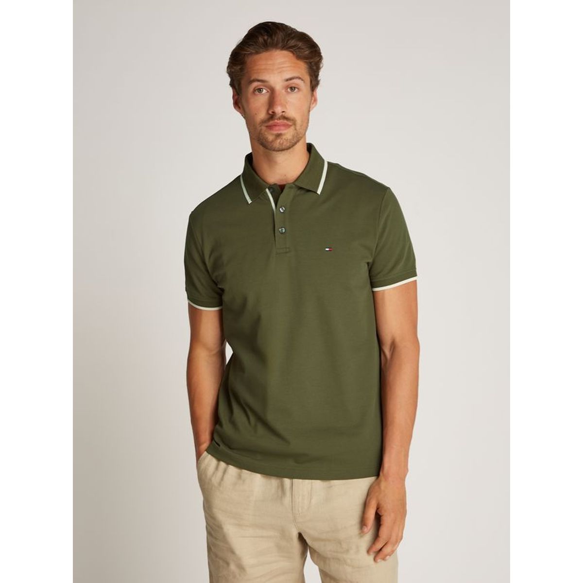 MERCERISED UNDERCOLLAR REG POLO