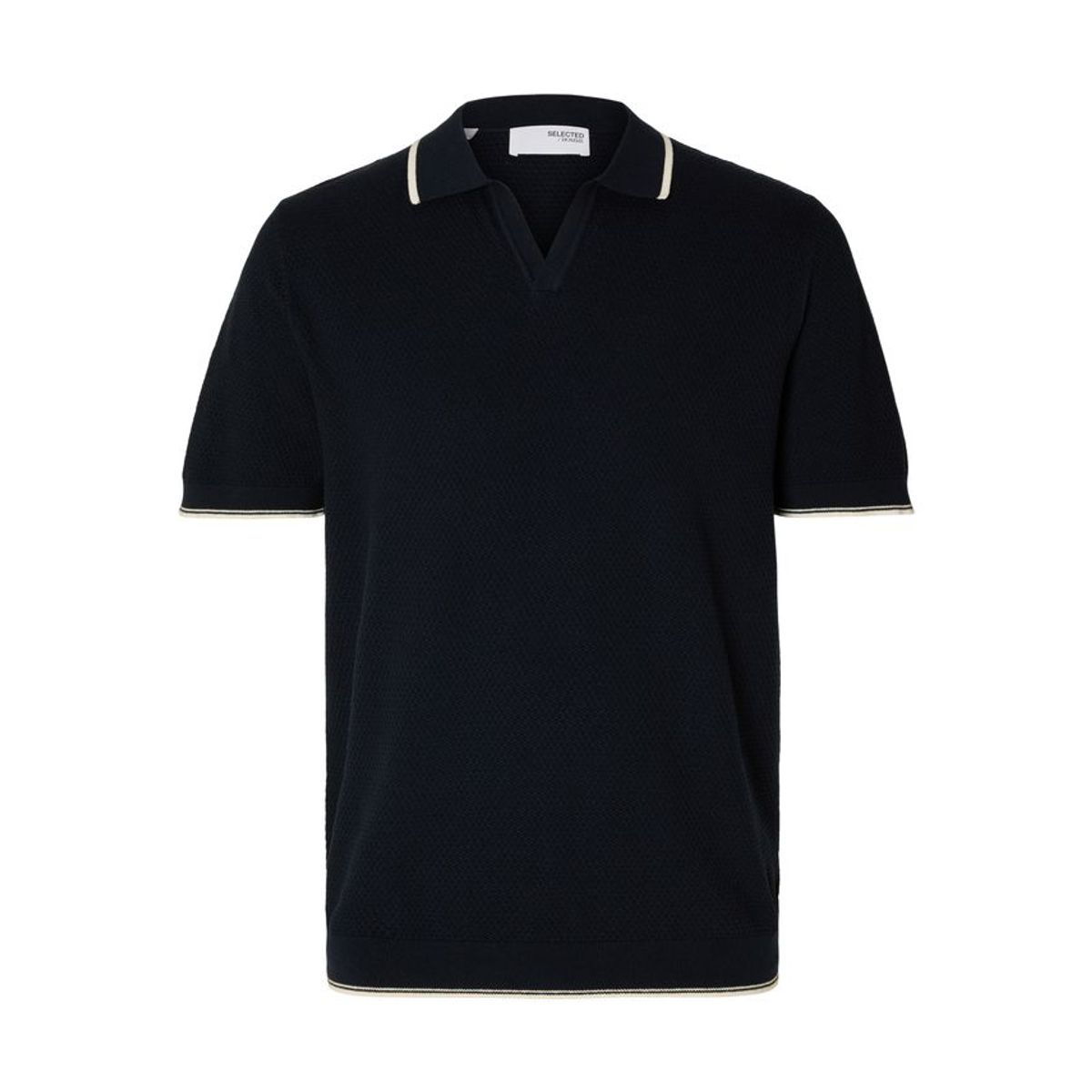 SLHARLO SS KNIT OPEN POLO