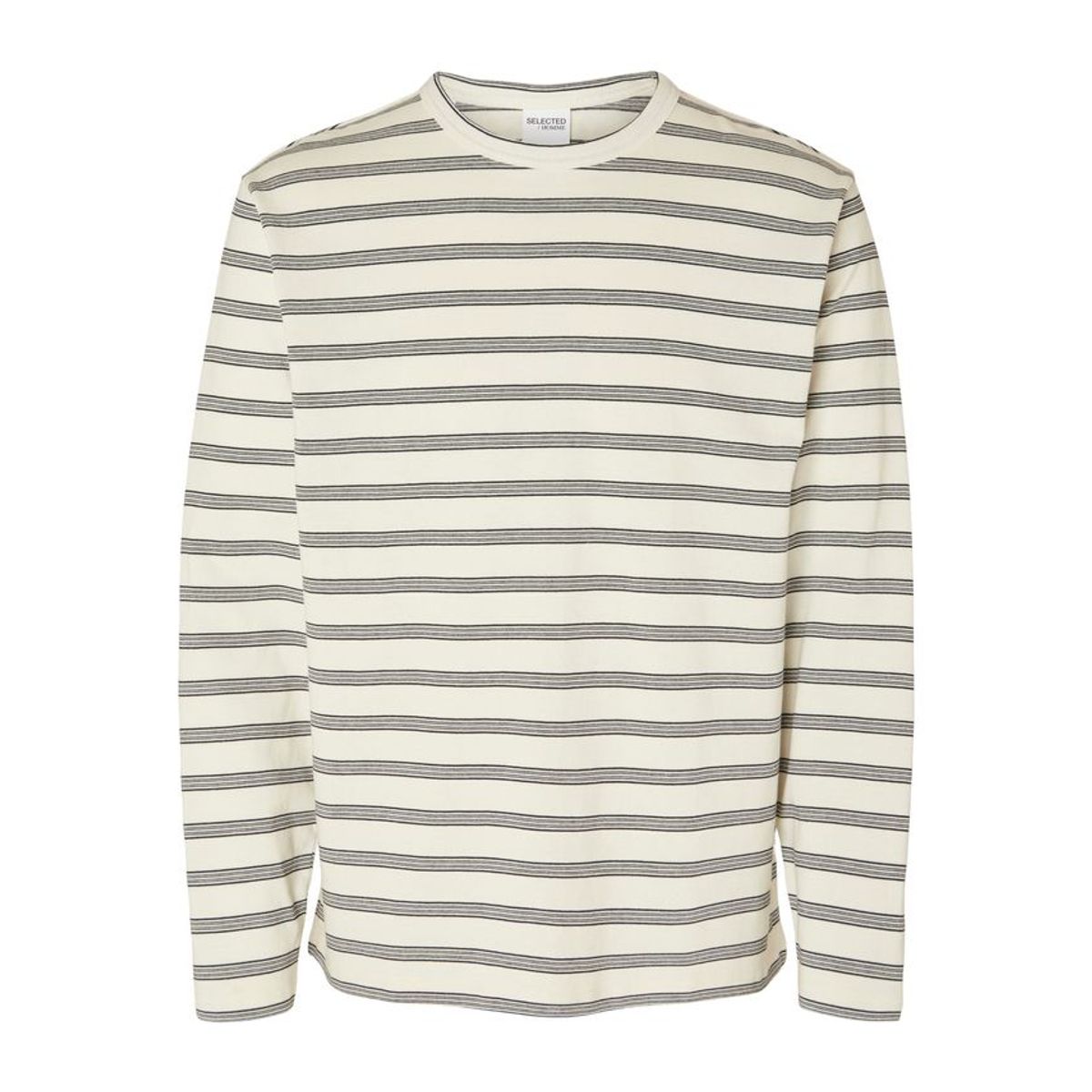 SLHRELAXSHAWN STRIPE CREW NECK SWEA