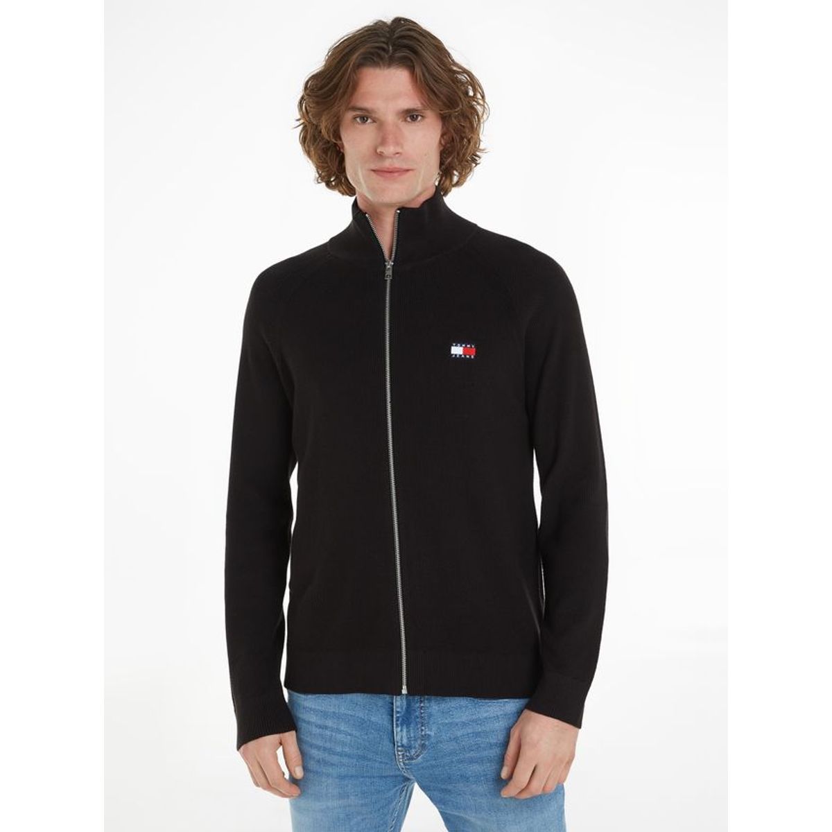 TJM REG ZIPTRU HI NECK SWEATER