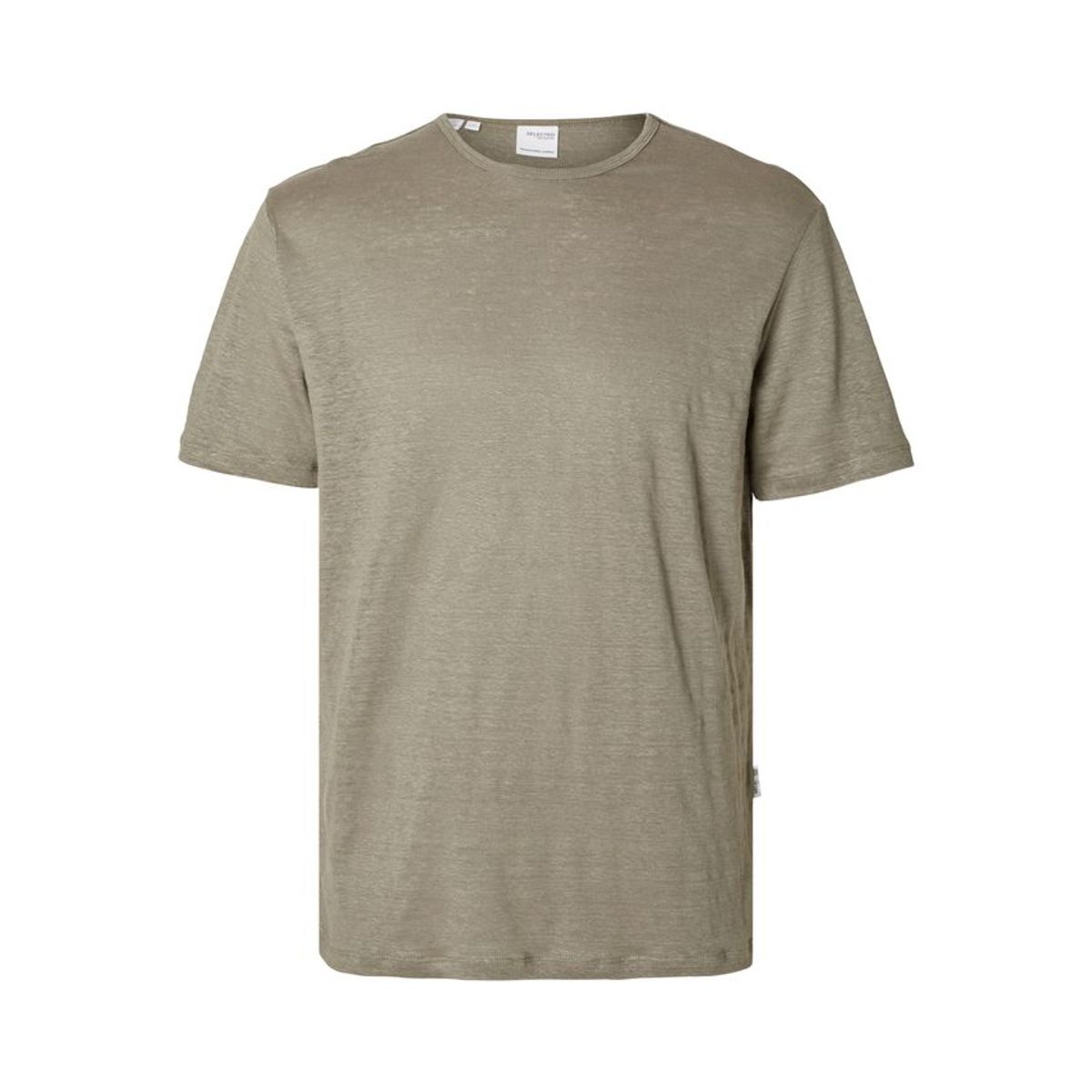 SLHBET LINEN SS O-NECK TEE