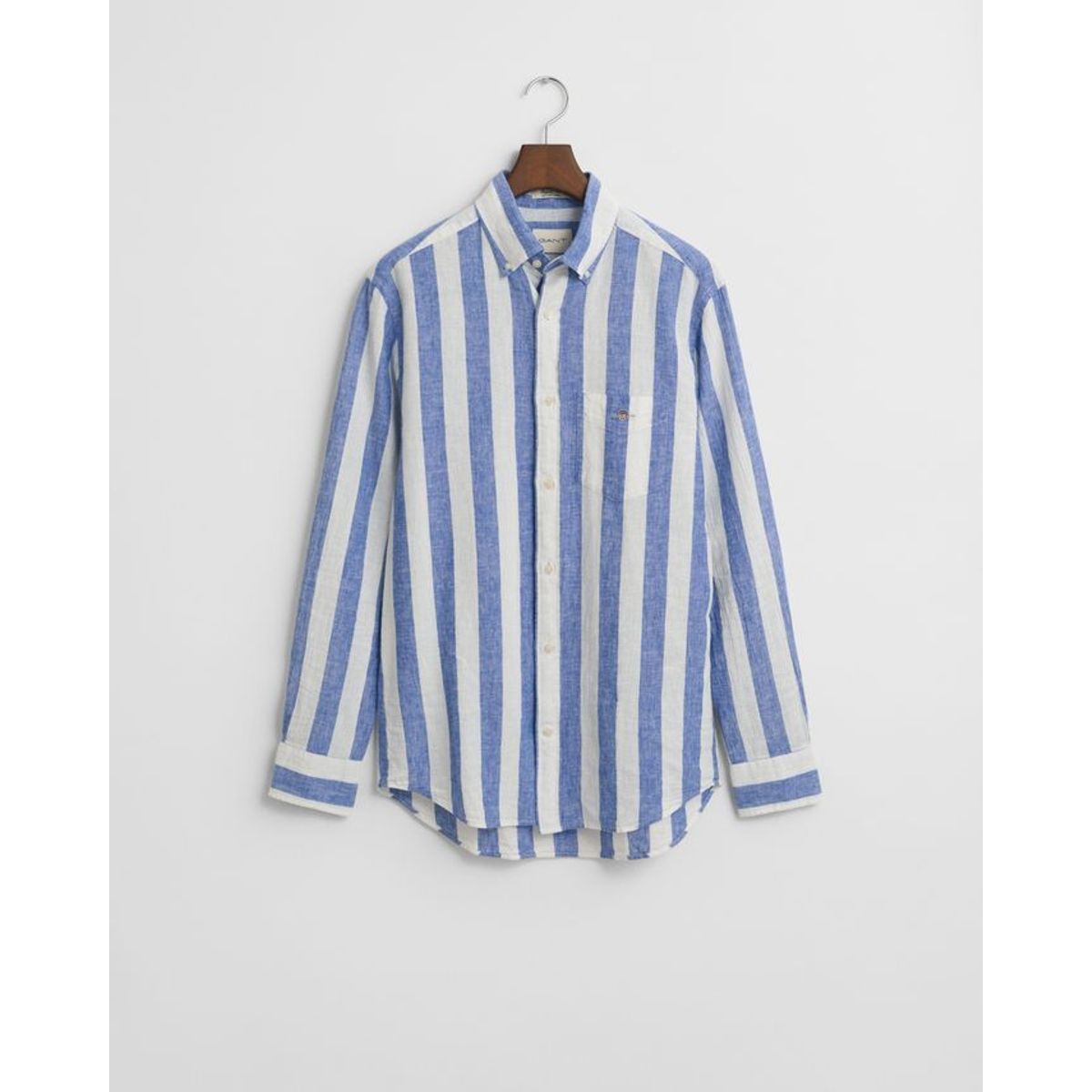 REG COTTON LINEN BOLD STRIPE SHIRT