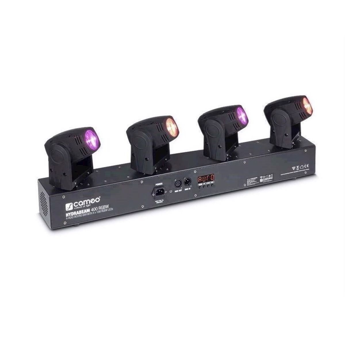 Cameo HYDRABEAM 400, 4 ultra-hurtige 10 W RGBW LED Beam Moving Heads.