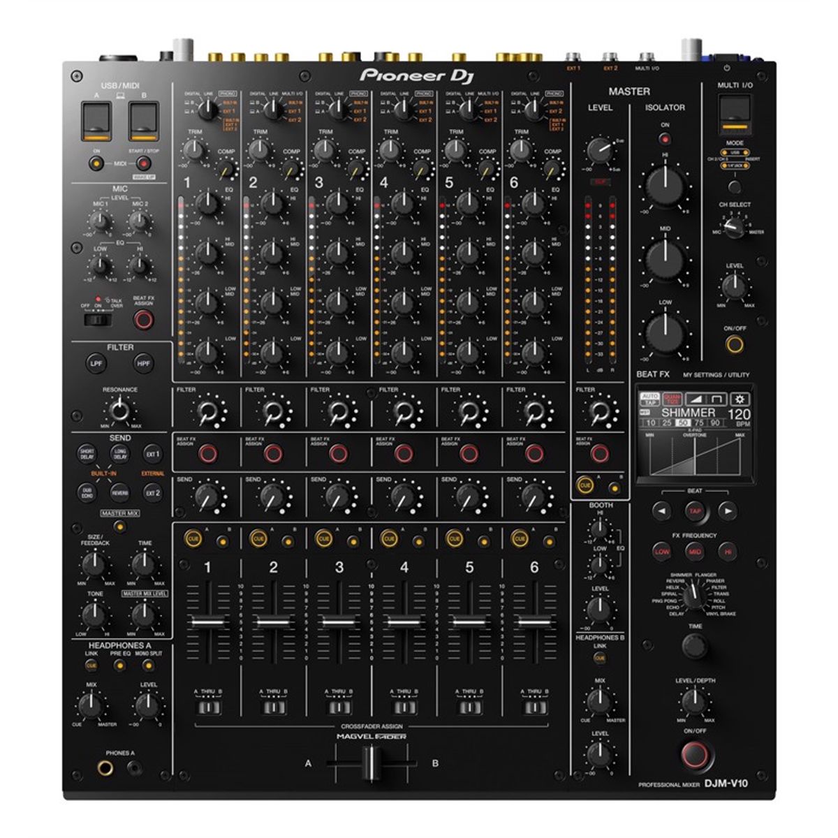 Pioneer DJM-V10. 6-kanals Digital Mixer