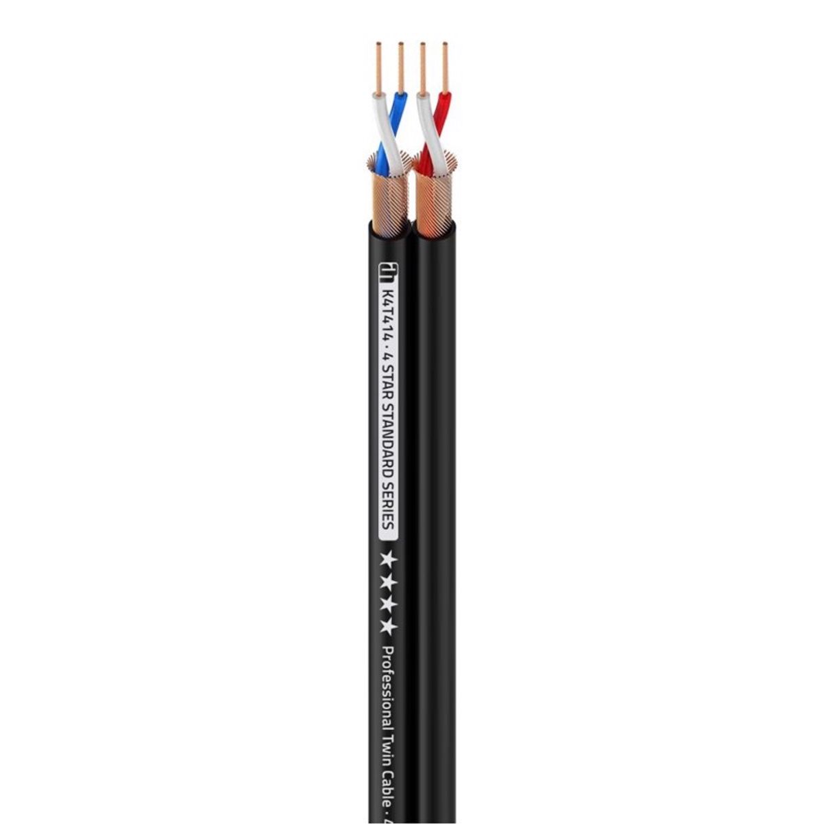 Twin Microphone Cable 4 conductors of 0.14 mm² AWG26 - Standard series - Adam Hall Cables - 100 meter