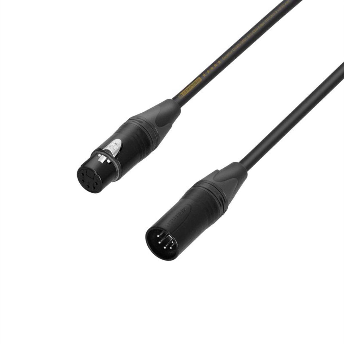 Neutrik Pro DMX kabel. 5 pol XLR-XLR. 7,5 meter