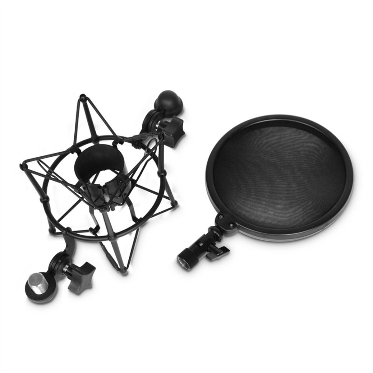 Adam Hall Stands DSM 400 - Microphone Shock Mount with Pop Filter