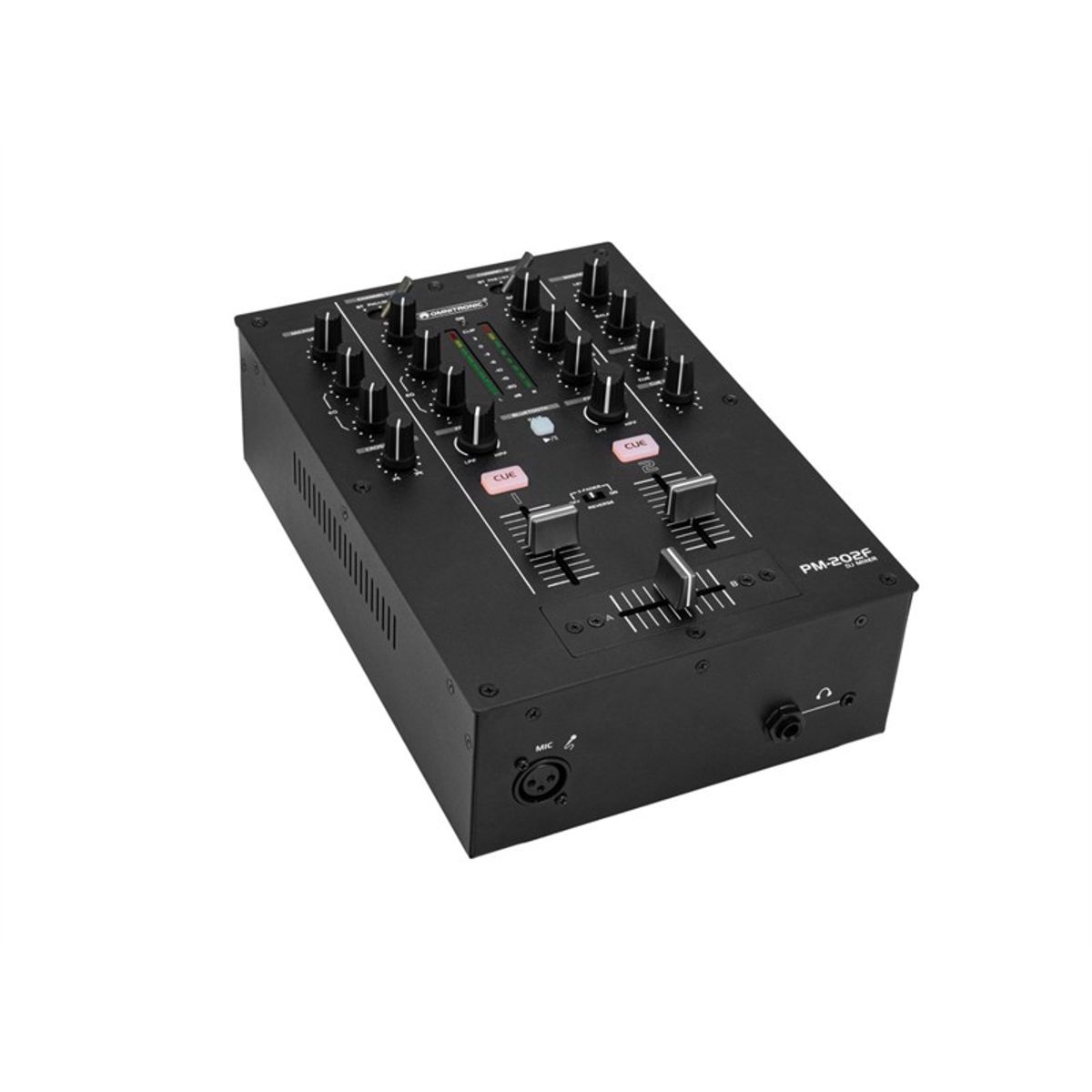 OMNITRONIC PM-202F 2-kanals DJ Mixer med Filter og Bluetooth