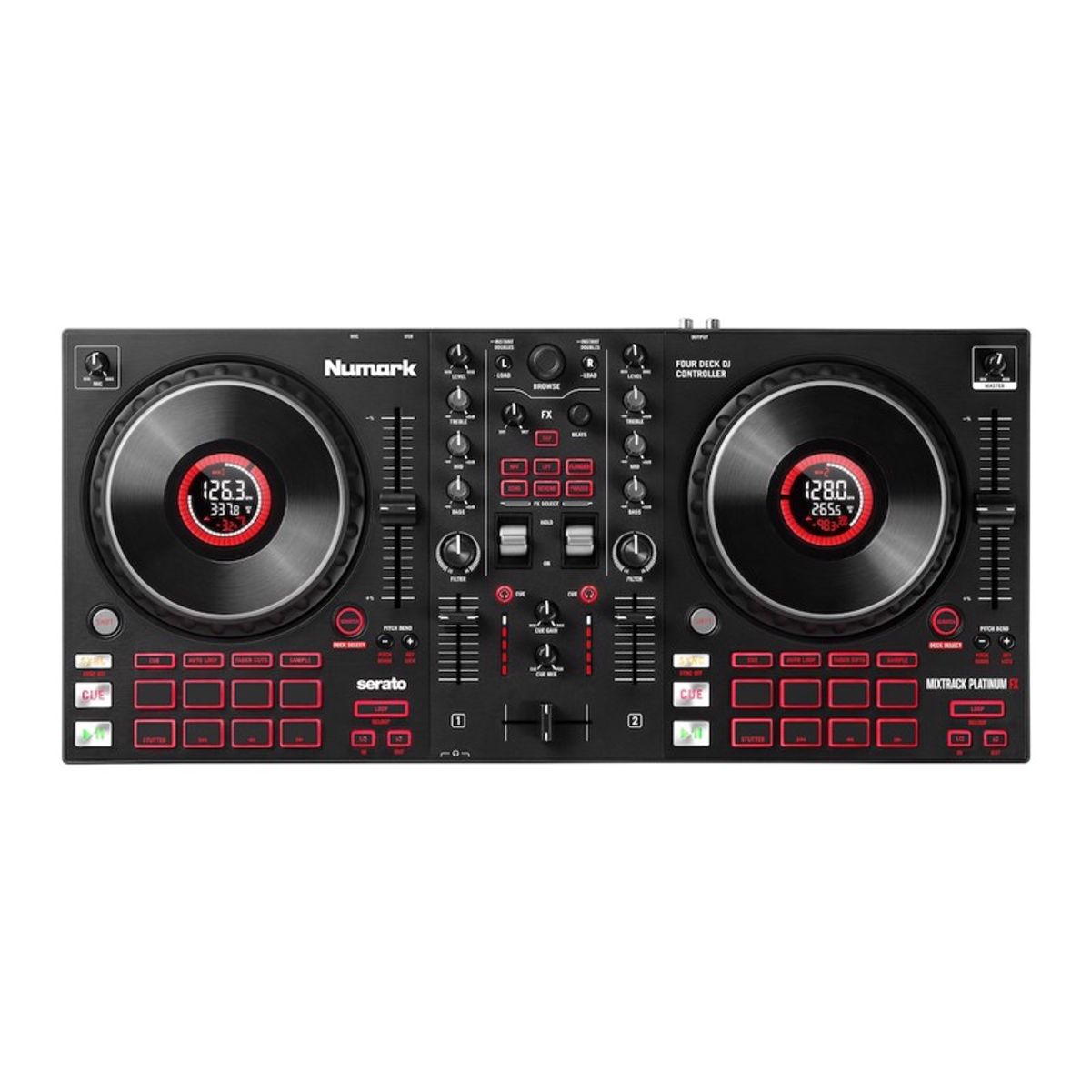 Numark Mixtrack Platinum FX - 4 kanals DJ Controller for Serato DJ