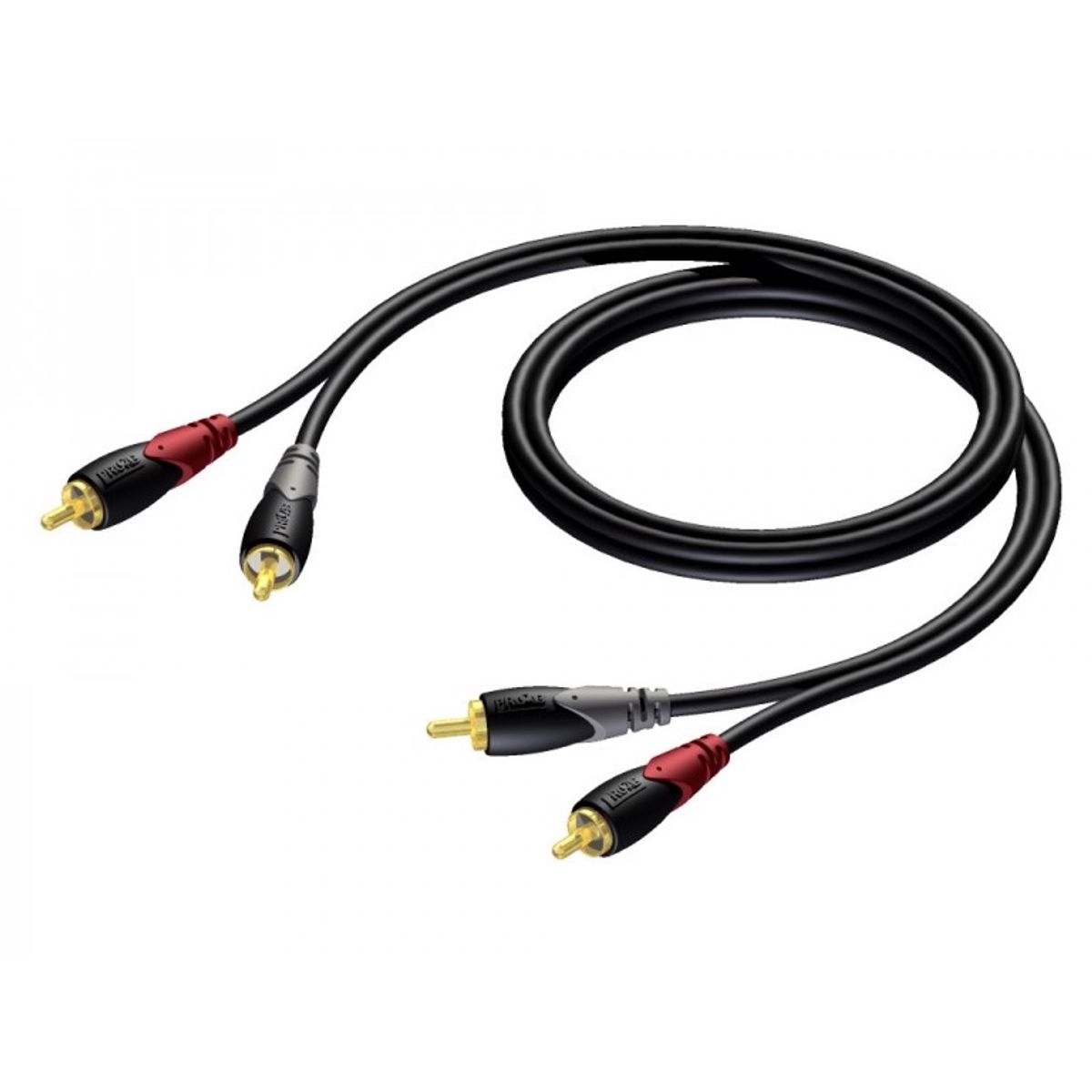 ProCab 2 x RCA han > 2 x RCA han - signalkabel 10 meter