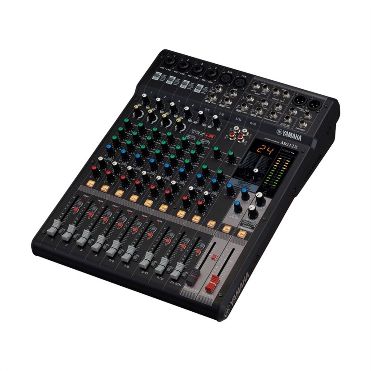 YAMAHA MG12X - Mixer 6 Mic / 12 Line Inputs (4 mono + 4 stereo). Digital Effects.