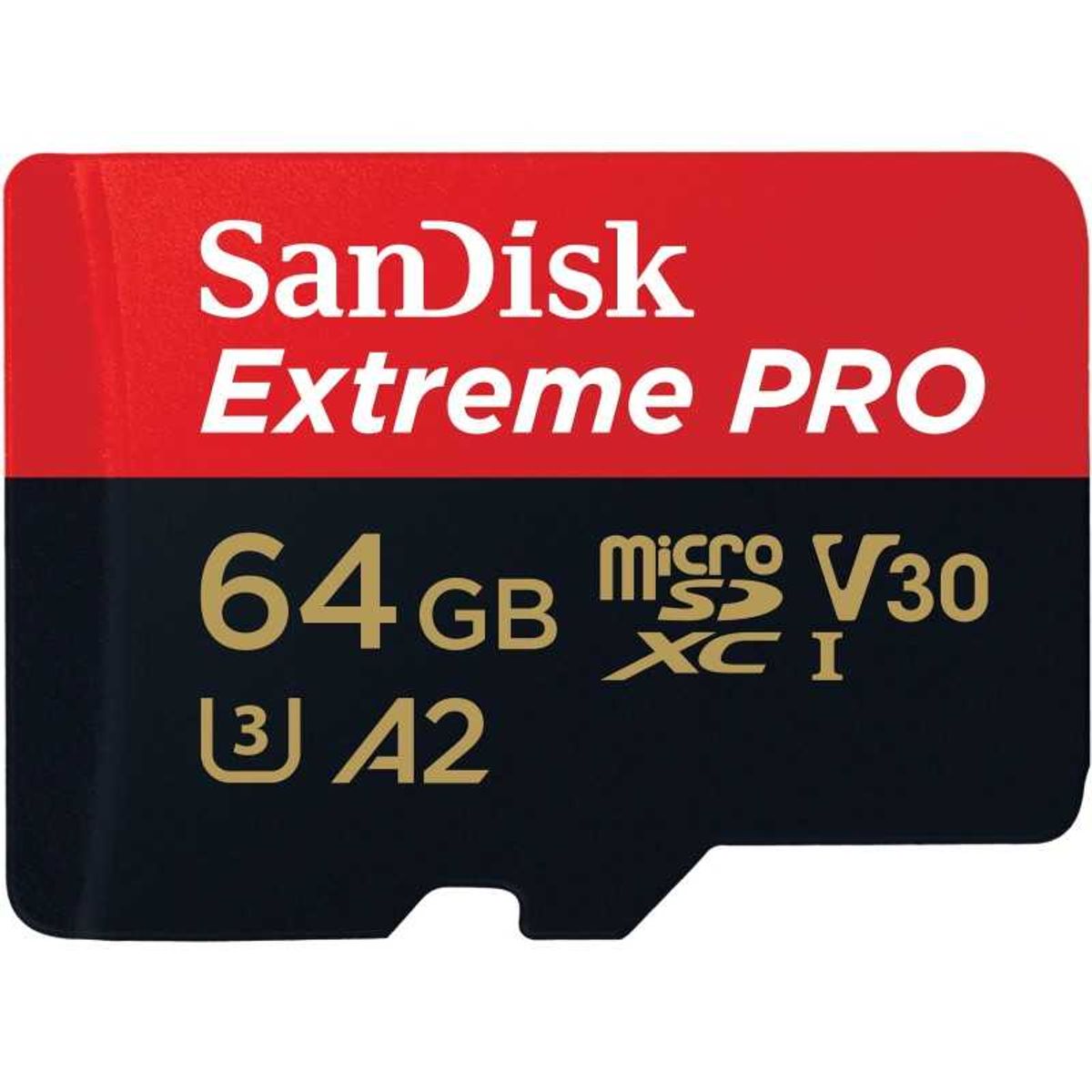 SANDISK MicroSDXC Extreme Pro 64GB 170MB/s A2 C10 V30 UHS-I