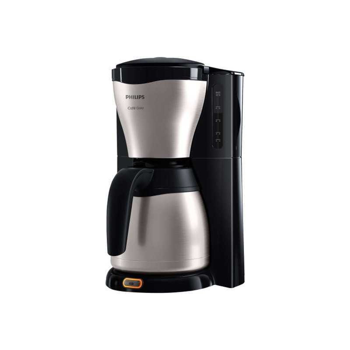 Philips Café Gaia HD7546 Kaffemaskine 1.2liter Metal/sort