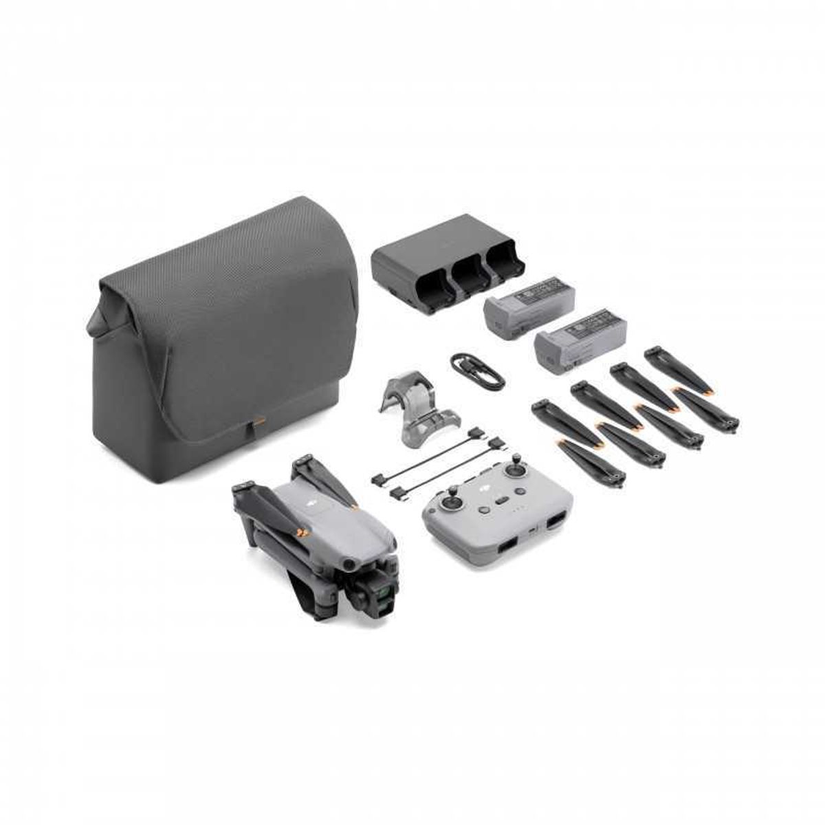 DJI Air 3 Fly More Combo (DJI RC-N2) + GRATIS 2 stk. valgfri bøger om droner