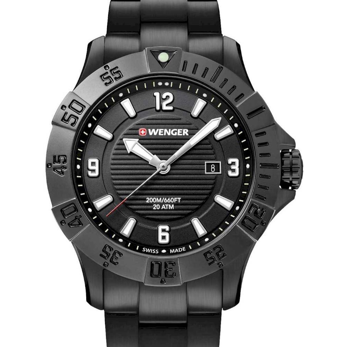 Wenger 01.0641.135 Herreur Seaforce Sort Ur