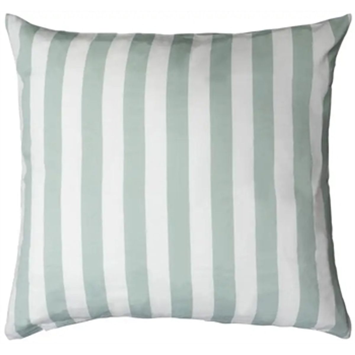 Pudebetræk 60x63 cm - Nordic Stripe Mint - Mint og Hvid - 100% Bomuldssatin