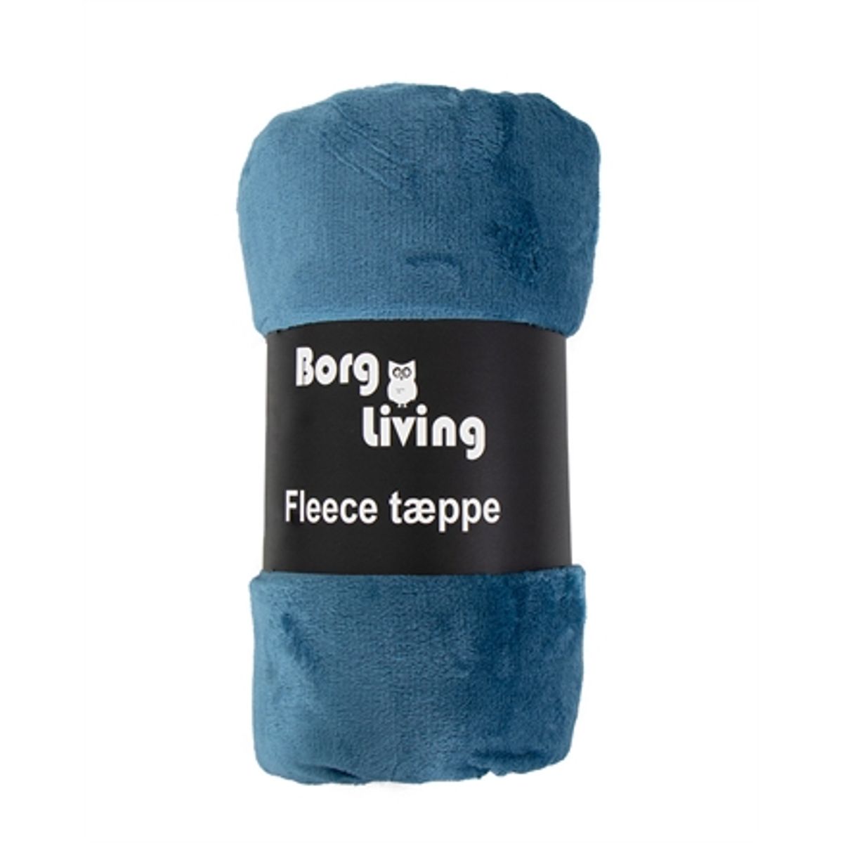 Fleece tæppe - Petroleumsfarvet - 150x200 cm - Blødt og lækkert sofatæppe - Borg Living