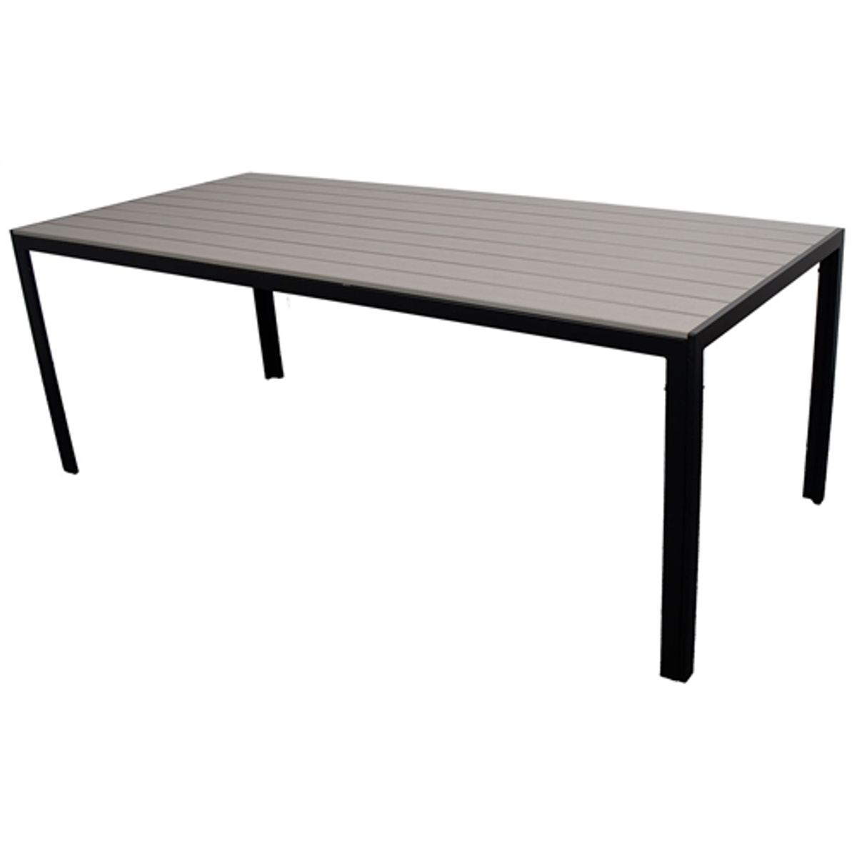 Havebord - 4 personers havebord - 150x90x74 cm - Aluminiumsstel og nonwood - Norstrand Home