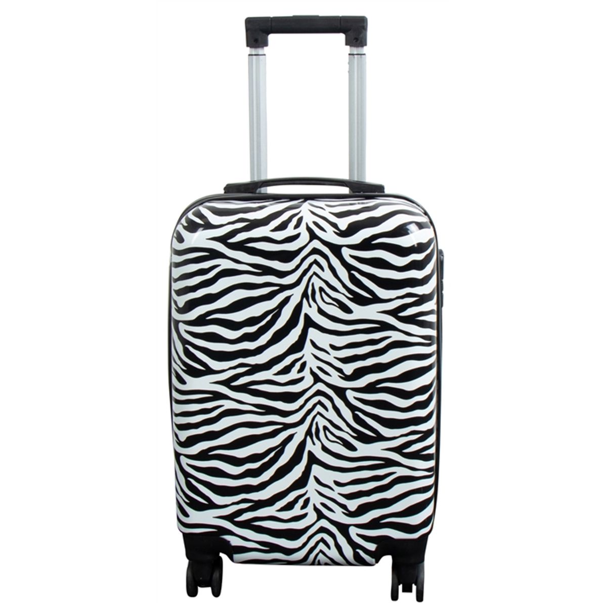 Kabine kuffert - Hardcase letvægt kuffert - Trolley med motiv - Zebra