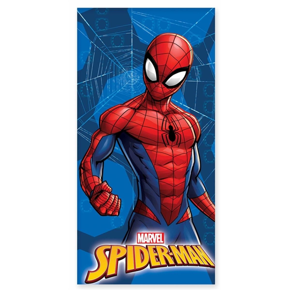 Badehåndklæde - 70x140 cm - Spiderman klar til kamp - 100% Bomuld