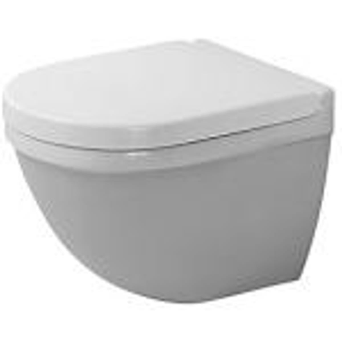 Duravit Starck 3 vægtoilet Compact 360x485mm med skjult montering og Wondergliss