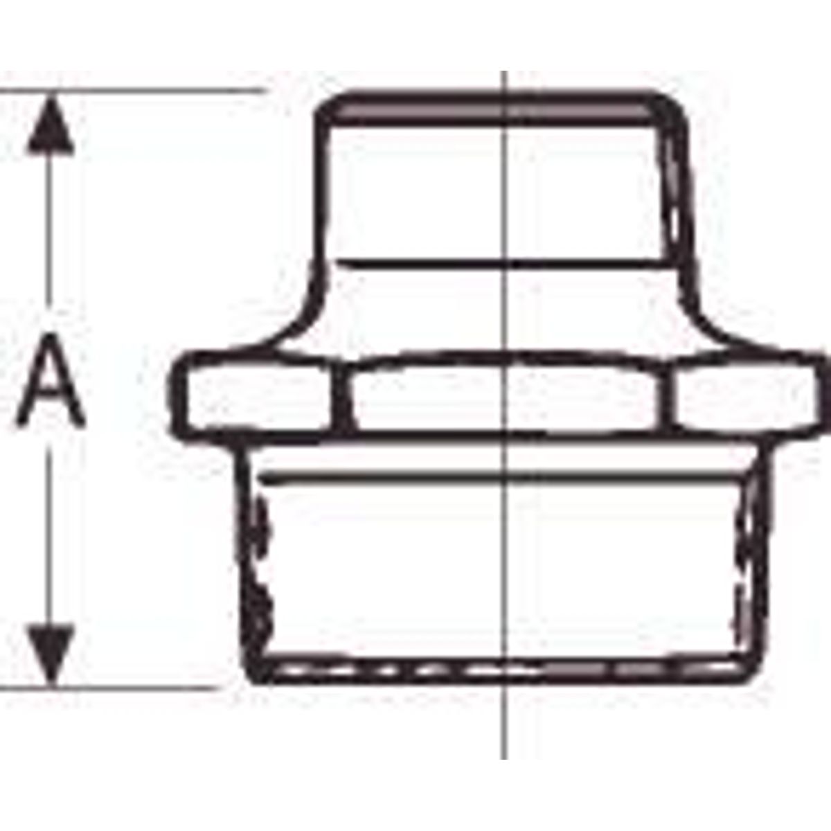 1/2 X 3/8" S. Brystnippel